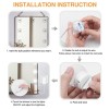 3 Colors 10Pcs LED Makeup Mirror Light Bulb