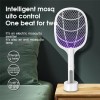 Rechargeable Electric Mosquito Killer Racket 2 In 1 LED Flash Light