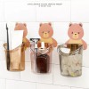 Cute Bear Cup Wall Mounted Toothbrush, Toothpaste, Razor Holder