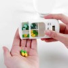 2 Grid Pill Box With Alarm Timer Clock Reminder