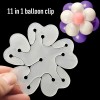 Pack Of 10 (One Dollar Deal) Flower Clips Tie Balloon