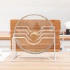 1pc Kitchen Shelf Pan Rack Cutting Board Holder Storage Pot Lid Organizer Stands Tapas Cover Stand Iron Dish Rack