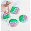 Mini Fidget Pop Toy Keychain Push Bubble Silicone