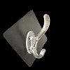 Transparent Double Hooks Hanger Self-Adhesive (Pack of 4)