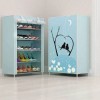 Printed Shoe Organizer Rack 5 Layer