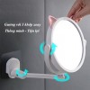 Wall Mount Makeup Mirror Cat Ear Rotating Bathroom Bedroom Mirror