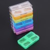 7 Days Medicine Weekly Storage Box Colorful Design Container Case Organizer