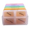 7 Days Medicine Weekly Storage Box Colorful Design Container Case Organizer