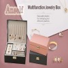 Multi-Function Travel Jewelry Box Necklace Earring Ring Gift Box Storage