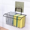 Iron Wall Mounted Hanging Hand Sanitizer Bottle Basket Towel Cosmetics Storage Rack Bathroom Organizer