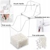 Transparent Pearl Acrylic Makeup Cosmetic Brush Organizer