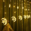 Led Lights Curtain Big Moon & Big Stars String Fairy