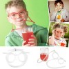 (One Dollar Deal) Creative Glasses Straw Flexible