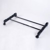 Adjustable Rolling Clothes Hanger Coat Rack Floor Hanger Storage With Shoe Rack