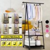 Multi-function Removable Bedroom Hanging Clothes Rack with Wheels Floor Standing