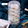 5 Layer Rotating Multifunctional Plastic Jewelry Box Earrings Necklace Ring Storage Organizer