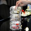 5 Layer Rotating Multifunctional Plastic Jewelry Box Earrings Necklace Ring Storage Organizer