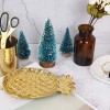 Pineapple Shape Tray Golden Colour