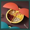 Household Divided Fruit Bowl with Lid Simple Dried Fruit Bowl Food Storage Containers