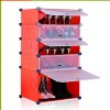 5 Layer Shoe Rack With Transparent Doors Easy To Install Shoes Shelf Organizer