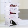 5 Layer Shoe Rack With Transparent Doors Easy To Install Shoes Shelf Organizer
