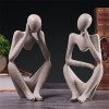 European Thinking Figurine Resin Sculpture Statue For Decor