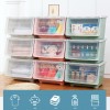 Transparent Toy Storage Box Basket Front Opening