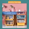 Transparent Toy Storage Box Basket Front Opening
