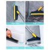 2 In 1 Floor Scrub Brush with Window Squeegee Rotatable Long Handle