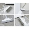 2 In 1 Floor Scrub Brush with Window Squeegee Rotatable Long Handle