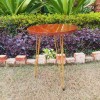 Set of 3 Red Sea Shiny Round Table