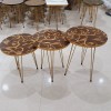 Set of 3 Flowers Desine Round Table