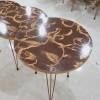 Set of 3 Flowers Desine Round Table