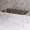 (Set of 4) Black Goldy nesting tables Set