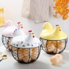 Portable Metal Egg Storage Basket