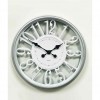 Sliver & White Antique Wall Clock