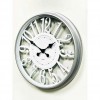 Sliver & White Antique Wall Clock
