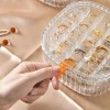 Elegant Transparent Earrings Holder, Multi-Layer Jewellery Case