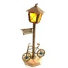 Handmade Jute LED Street Lamp Showpiece