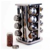 16pcs Square Shape Stainless Steel Spice Rack