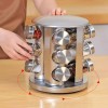 12 pcs Round Stainless Iron Rotating Spice Rack