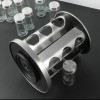 12 pcs Round Stainless Iron Rotating Spice Rack