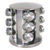 12 pcs Round Stainless Iron Rotating Spice Rack