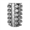 20pcs Square Shape Steel Spice Jar Rack Seasoning Organizer