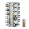 20 Pcs Round Shape Rotating Spice Jar Rack