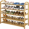 4 Tier Bamboo Wooden Shoe Rack
