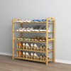 4 Tier Bamboo Wooden Shoe Rack