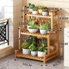 3 Tier Flower Pot Wooden Organizer