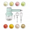 Food Mixer Hand Blender  Chopper With two Whisk