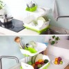 Multipurpose Double Layer Dish Draining Rack